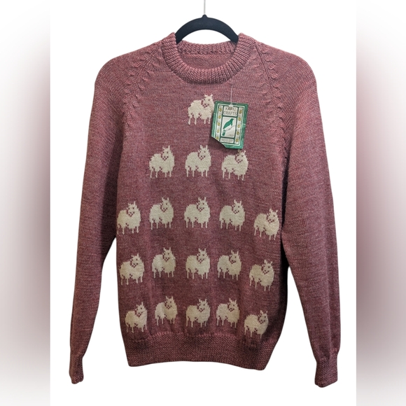 Kapai Crafts Perendale 100% Wool Sheep Sweater (See Measurements) UNISEX
